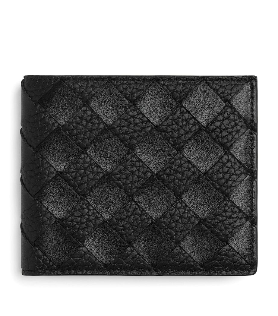 Bottega Veneta Leather Intrecciato Bifold Wallet
