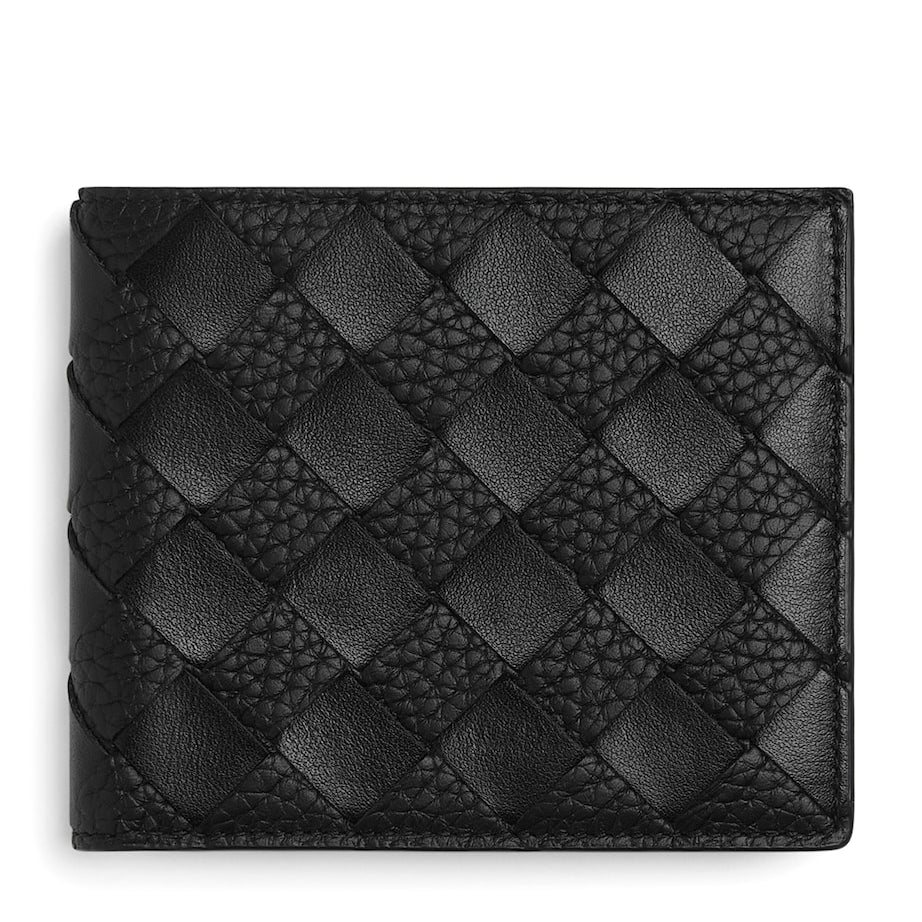 Bottega Veneta Leather Intrecciato Bifold Wallet