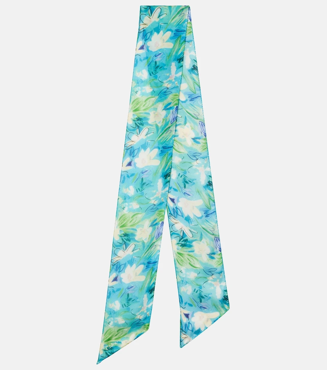 Chloé - Chloé Wild Flowers floral silk scarf