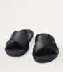 Prada Leather Crossover Sandals
