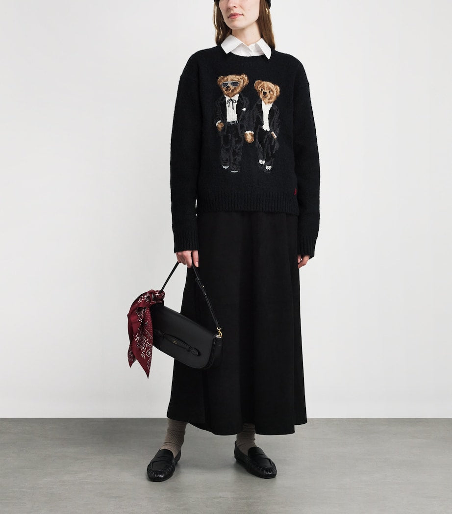 Wool-Blend Ralph and Ricky Bear Sweater POLO BLACK MULTI