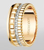 Small Yellow Gold and Diamond Quatre Radiant Ring