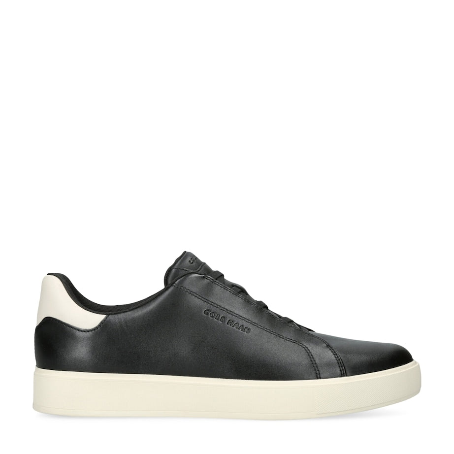 Leather GrandPrø Luxe Slip-On Sneakers BLK/WHITE