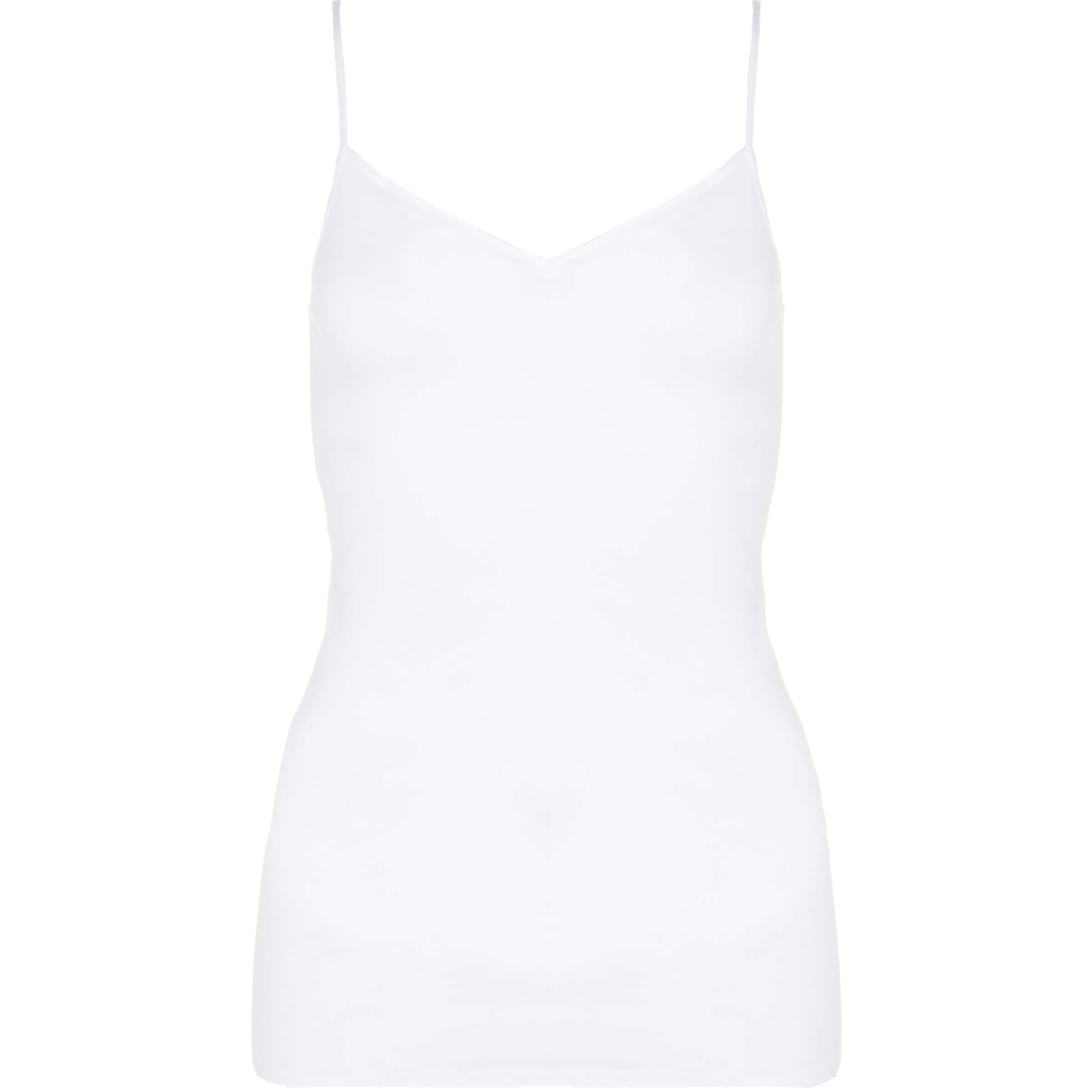 White Cotton Seamless Camisole