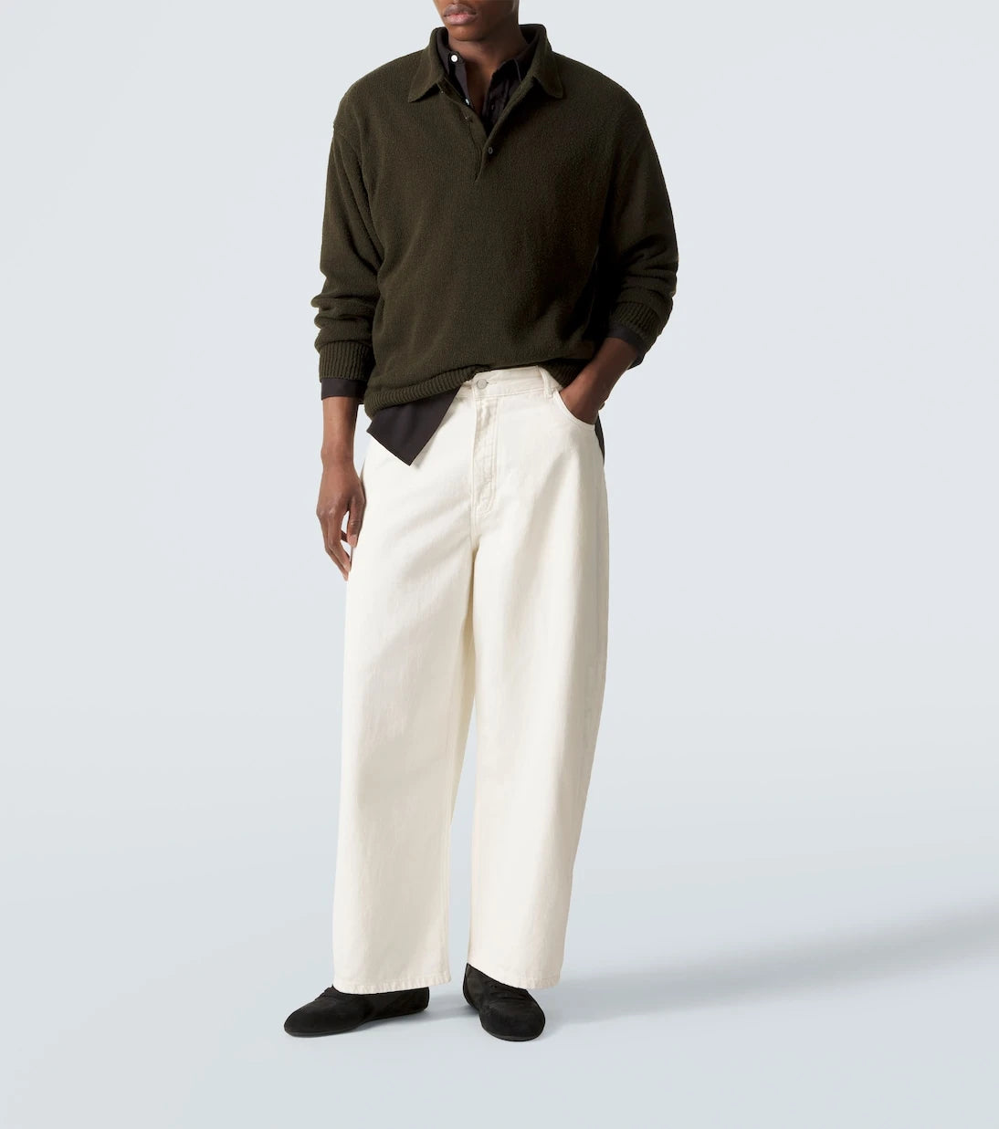 A.Presse - Silk polo sweater
