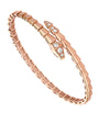 Medium Rose Gold and Diamond Serpenti Viper Bracelet