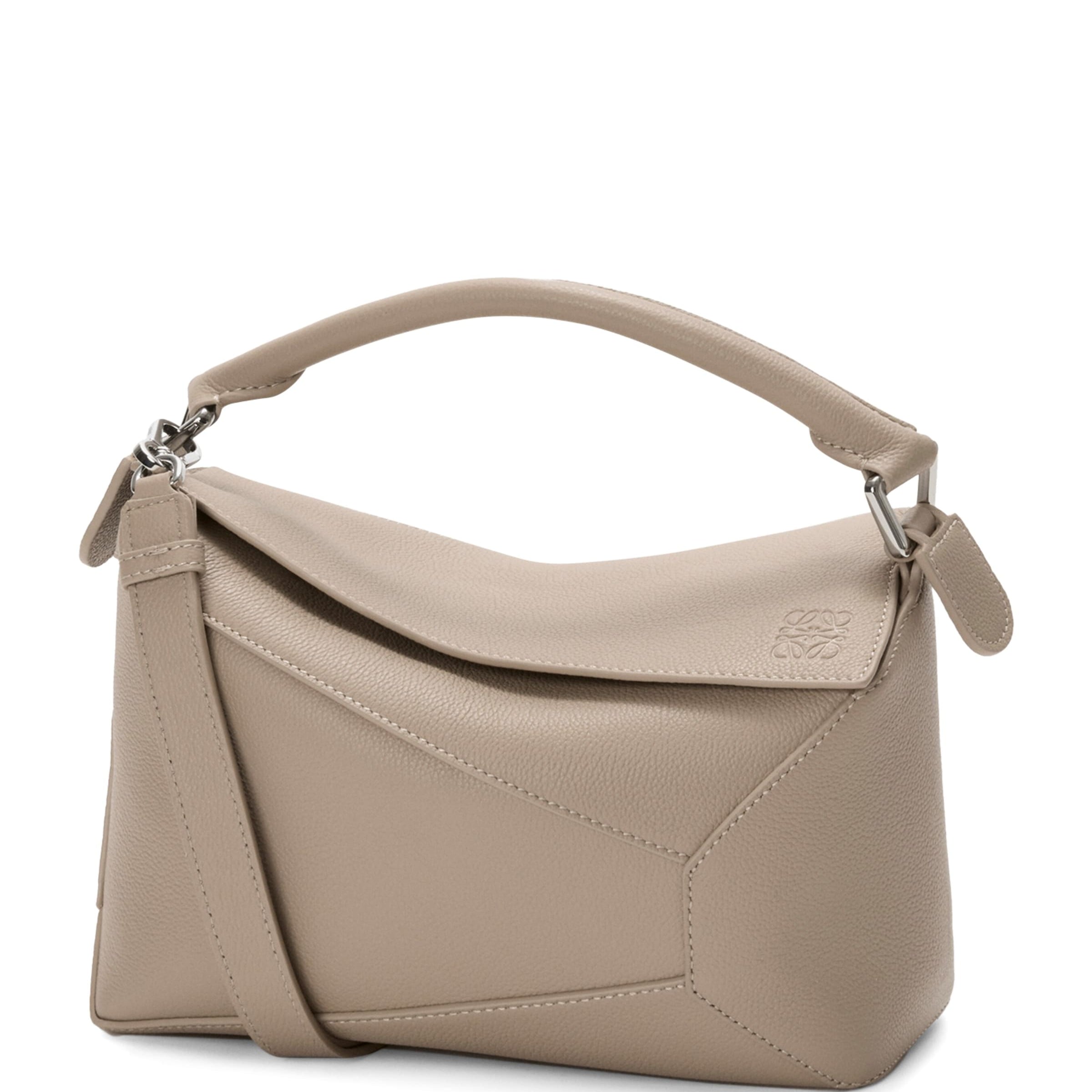 LOEWE Small Leather Puzzle Edge Top-Handle Bag