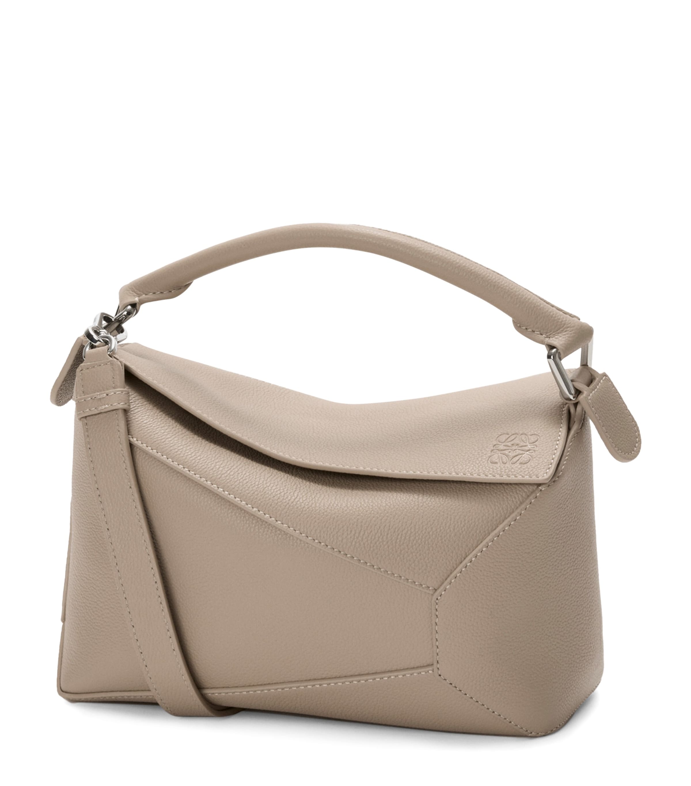 LOEWE Small Leather Puzzle Edge Top-Handle Bag