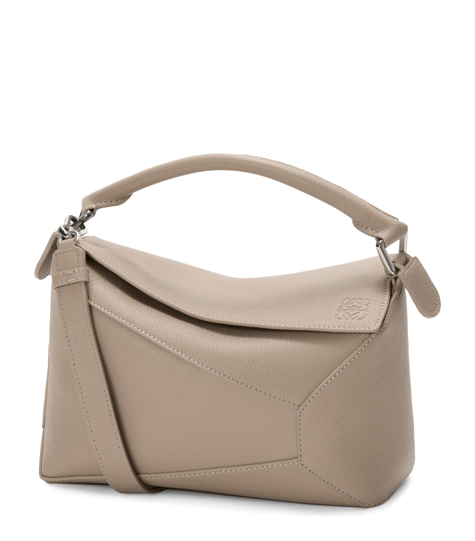 LOEWE Small Leather Puzzle Edge Top-Handle Bag