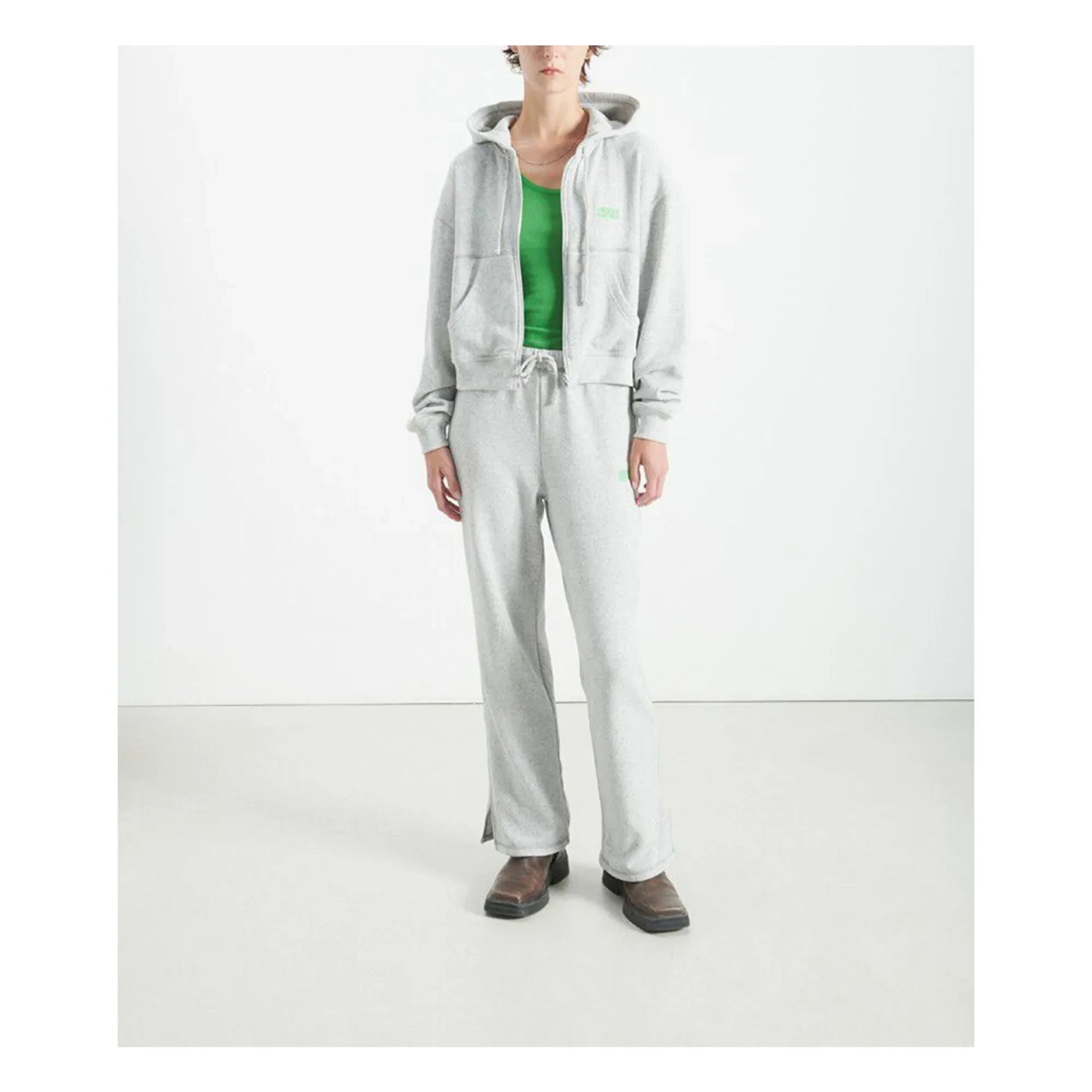 American Vintage - Evona Zipped Sweatshirt | Light eather grey