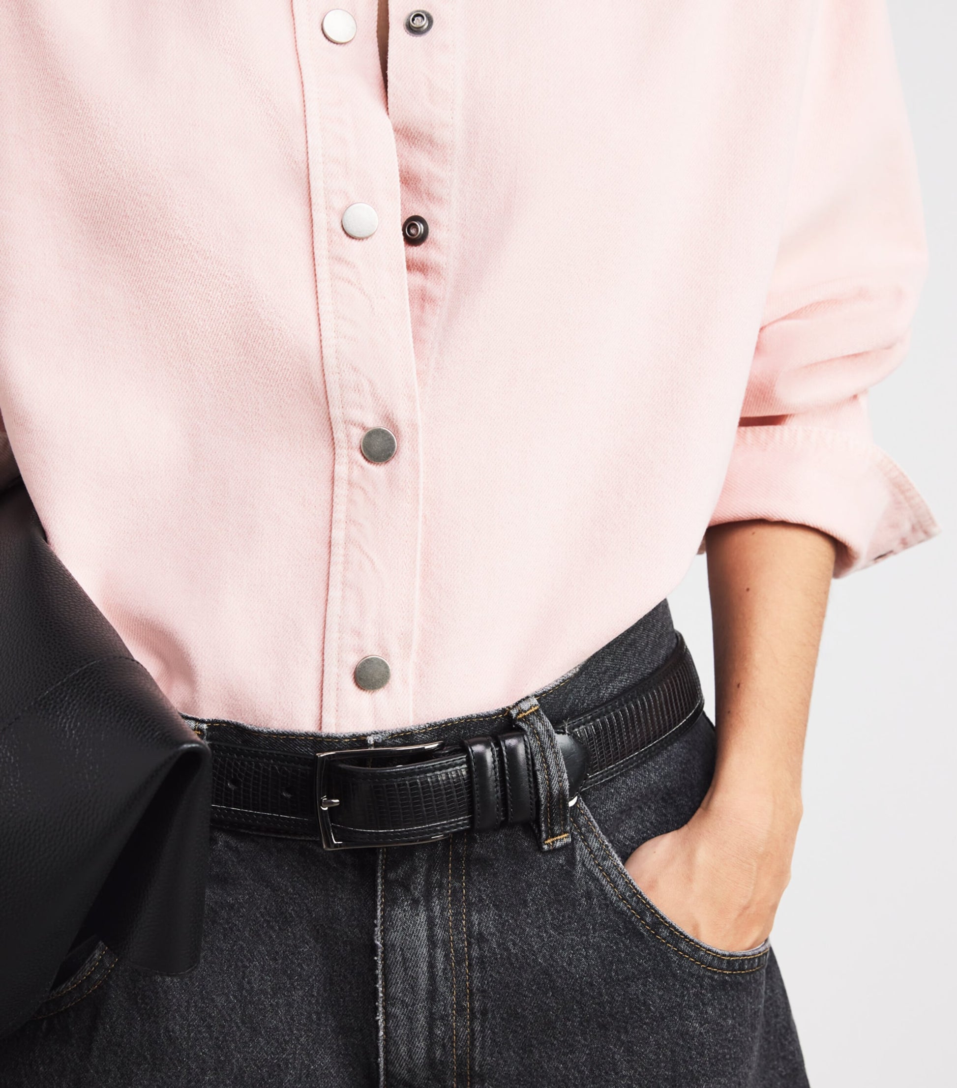 Haikure Brown Belty Denim Jacket