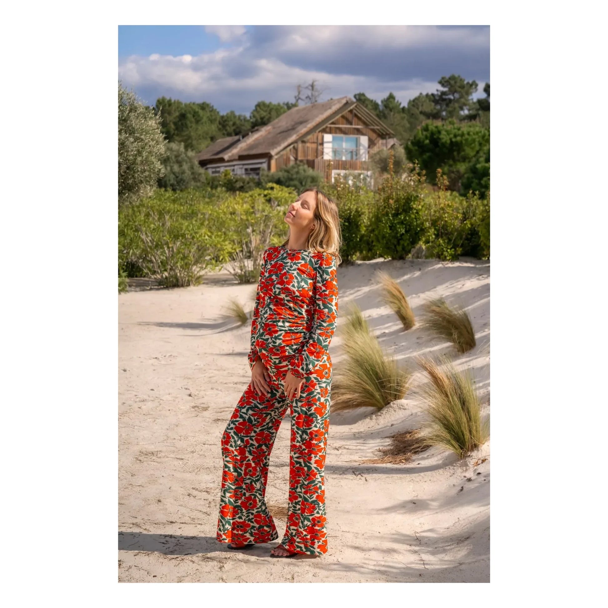 Paloma Collection - Andrea Poppy Maternity Pants | Red