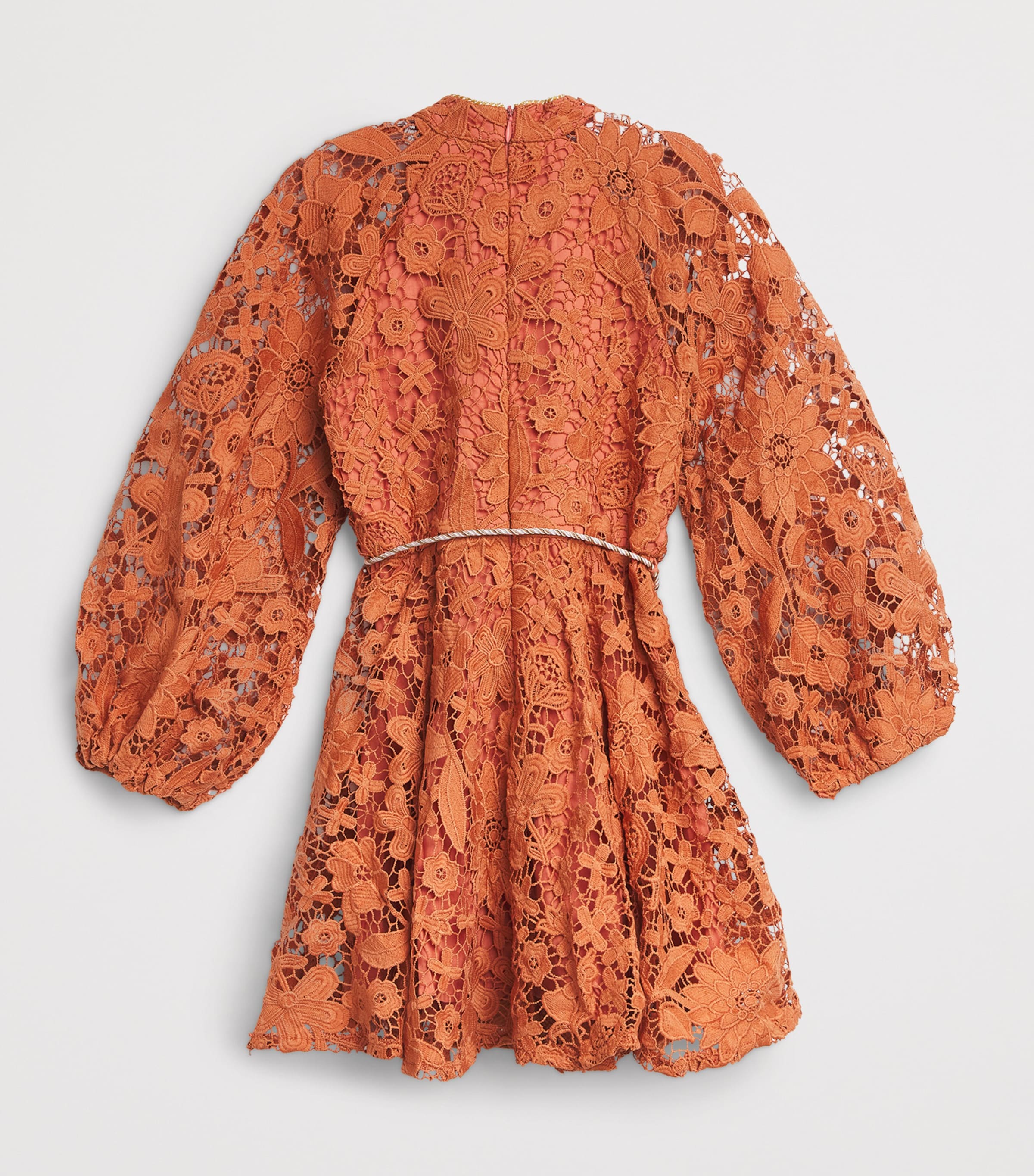 Orange Embroidered Esme Mini Dress (3-16 Years)
