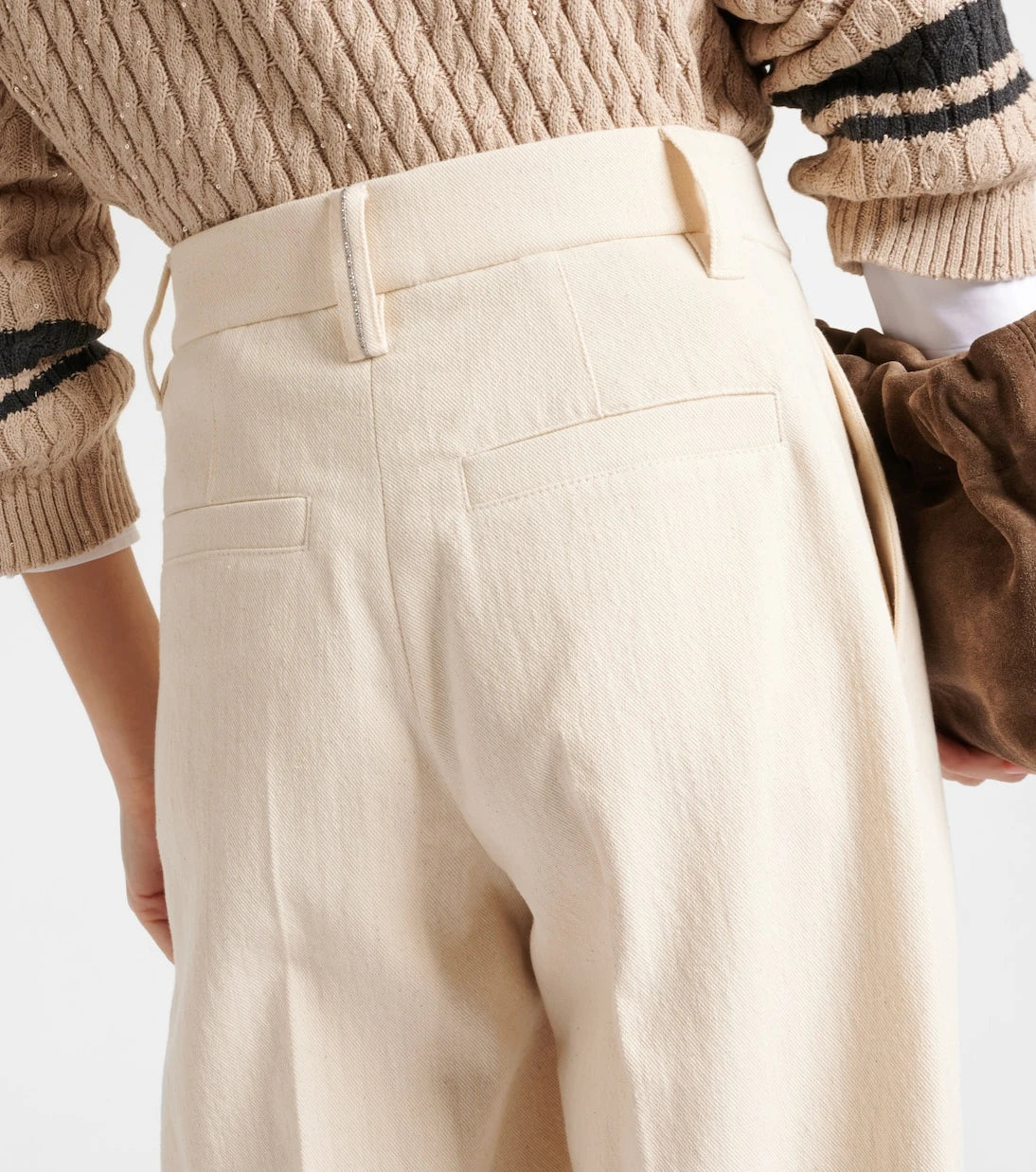 Brunello Cucinelli - Gabardine high-rise straight pants