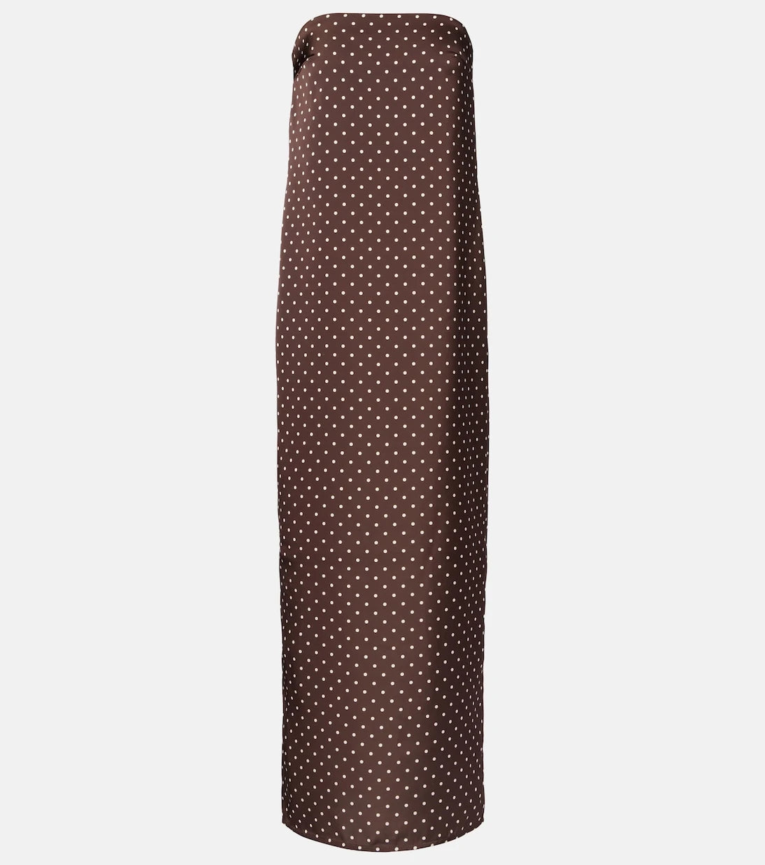 Rotate - Polka-dot satin gown