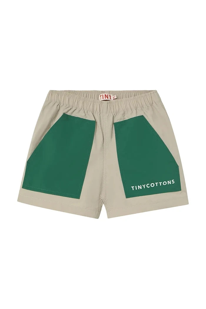 Детски къси панталони Tinycottons COLOR BLOCK SHORT