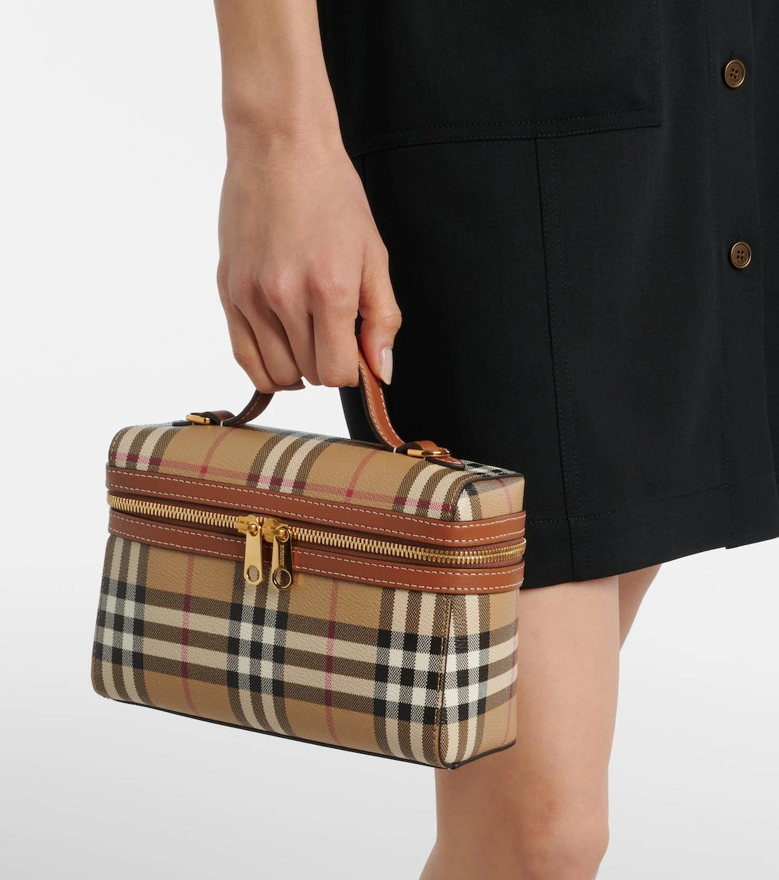 Burberry - Makyaj Çantası Burberry Ekose Küçük makyaj çantası