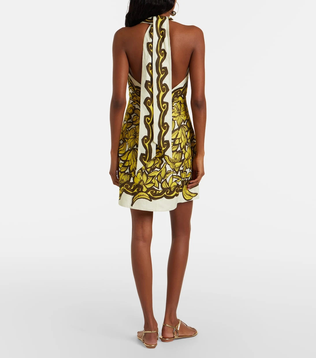 Alémais - Mona floral hemp minidress