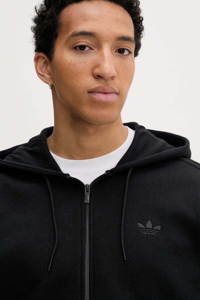 adidas Originals erkek pamuklu kapüşonlu fermuarlı sweatshirt