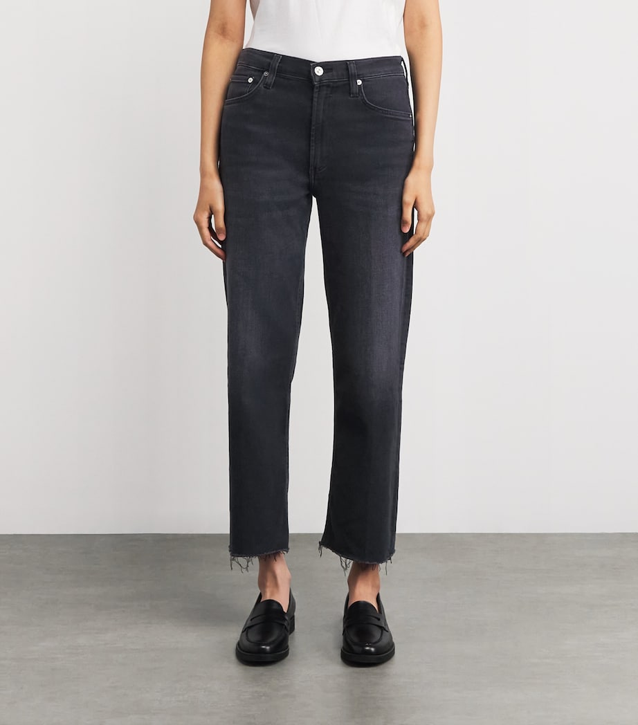 Citizens of Humanity Black Palma Straight Jeans