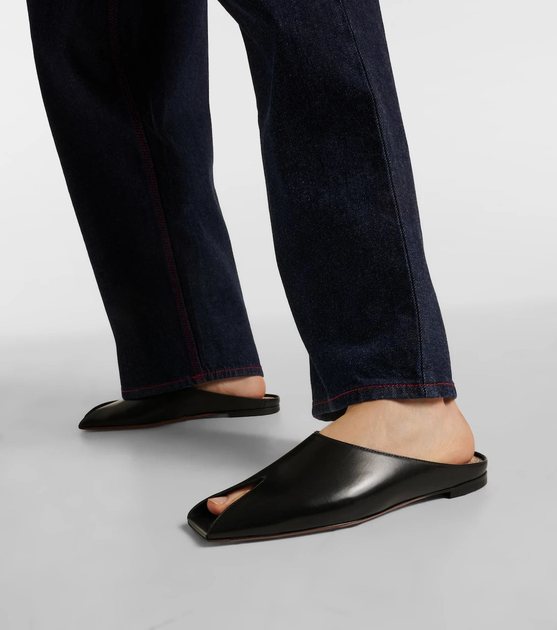 Alaïa - Spike leather mules