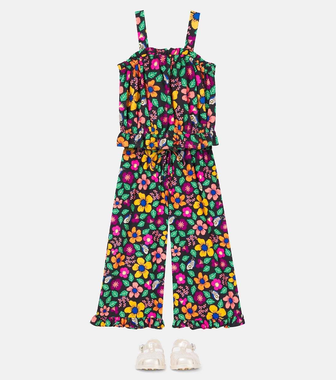 Fábula - Frescor floral cotton top and pants set