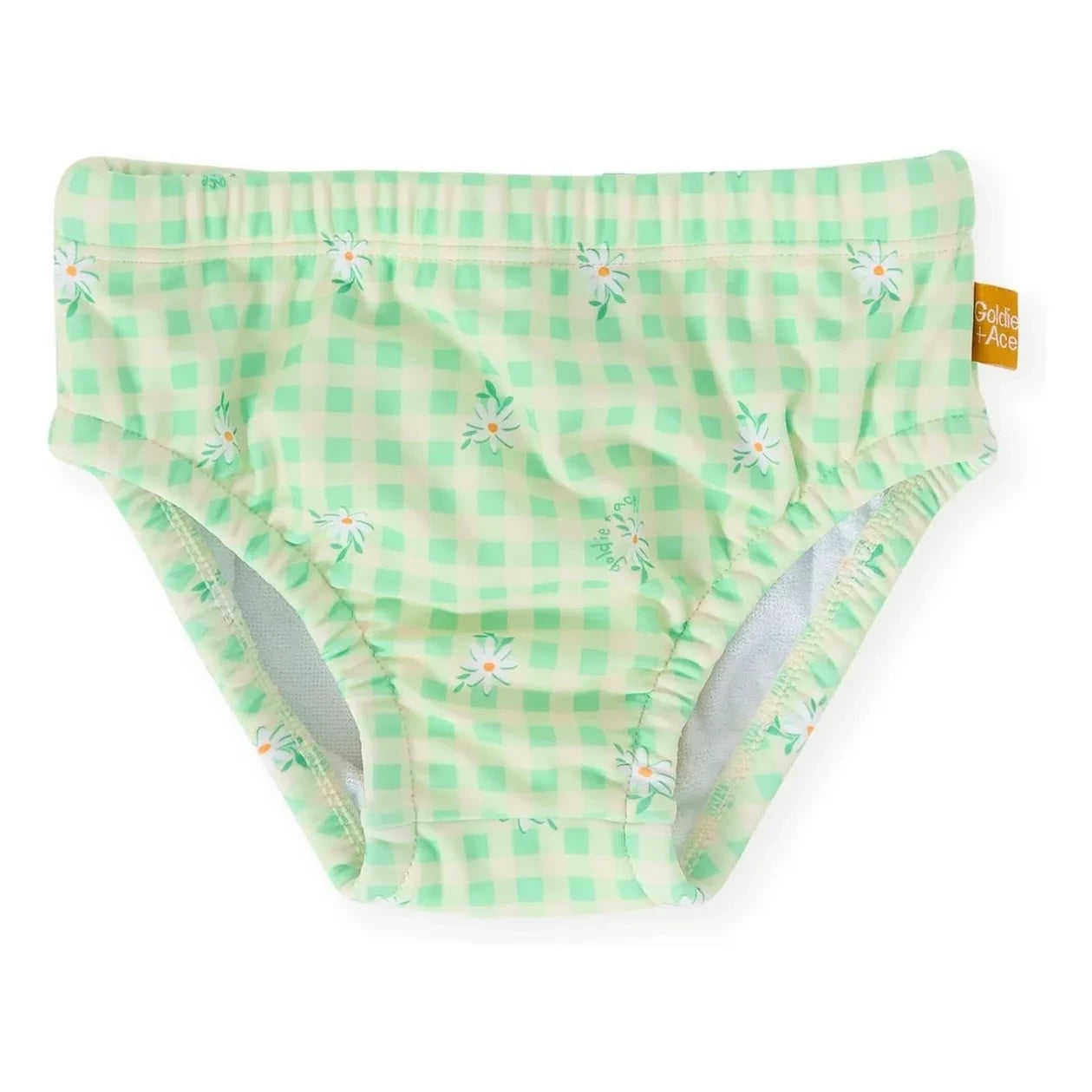Goldie + Ace - Carreaux Fleurie Bath Diaper | Green