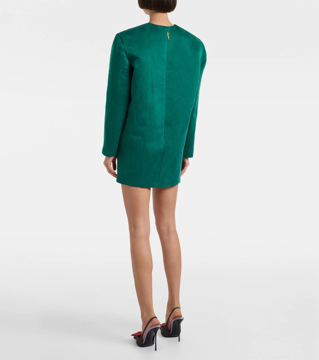 Saint Laurent - Silk satin minidress