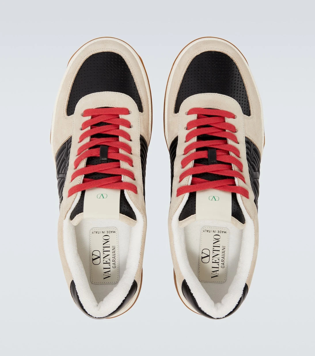 Valentino Garavani - Suede and leather sneakers