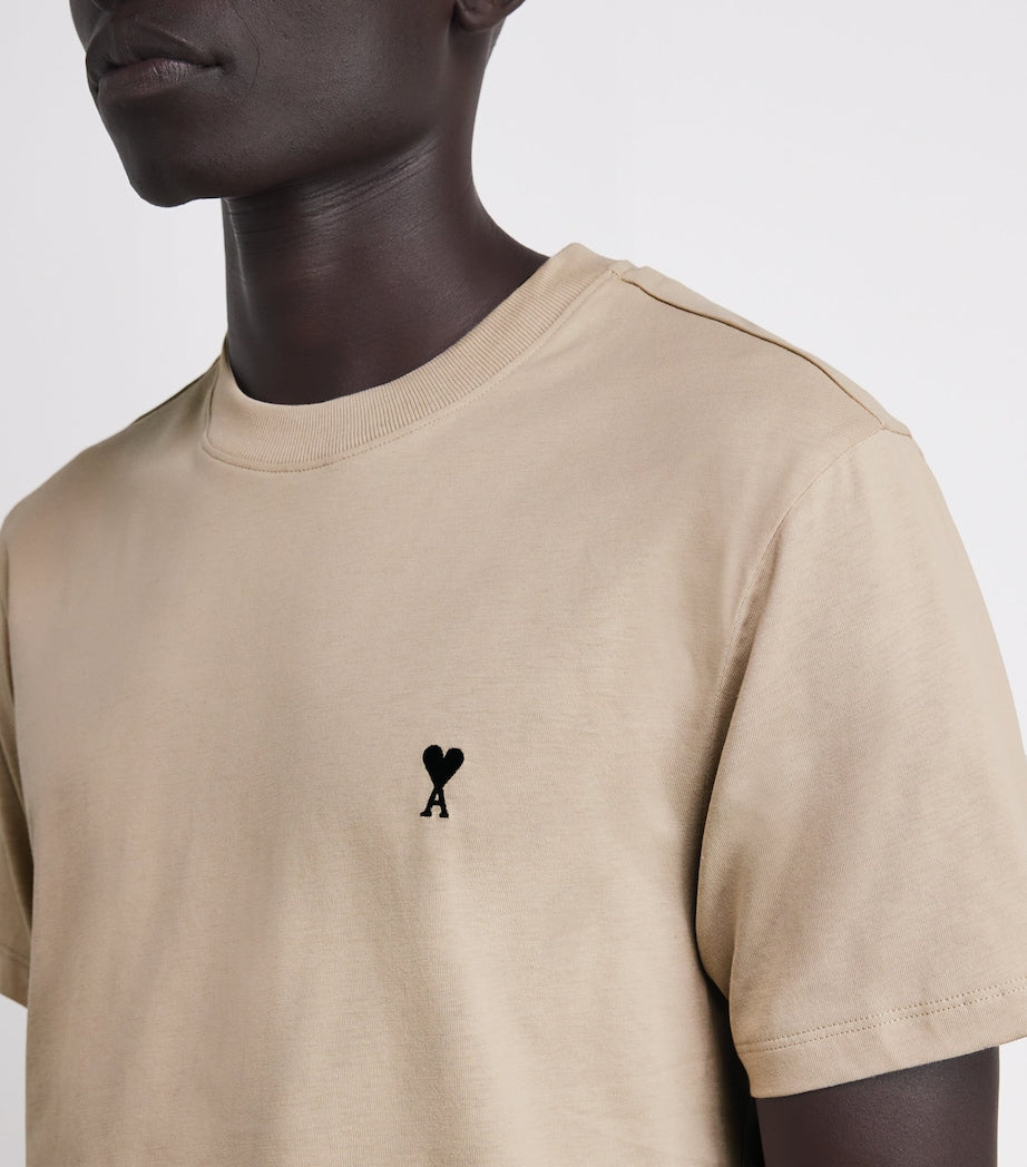 Cotton Embroidered Ami De Coeur T-Shirt