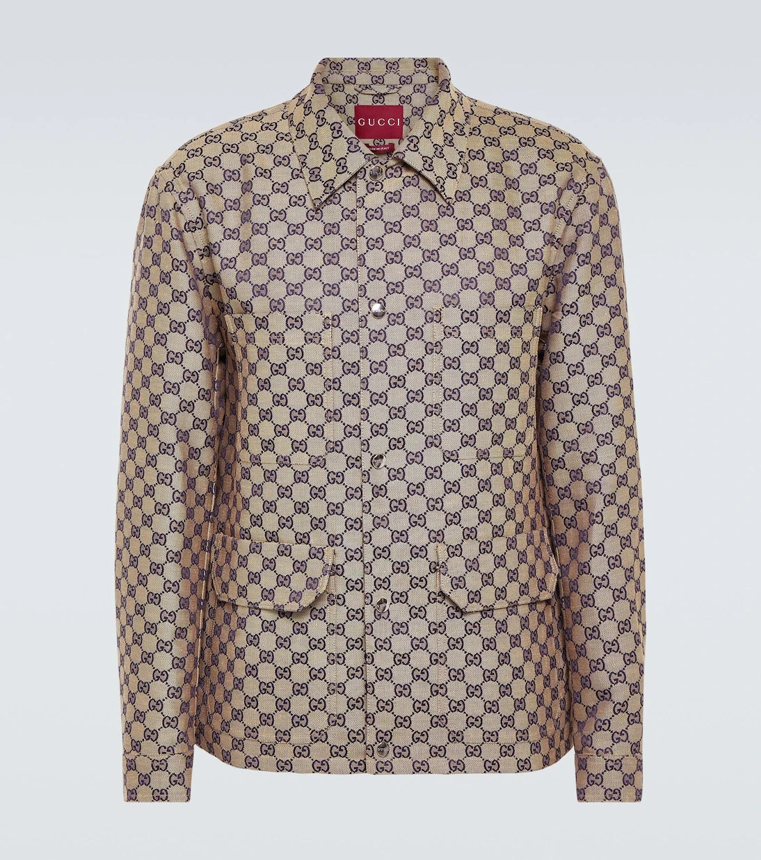 Gucci - GG linen-blend canvas jacket