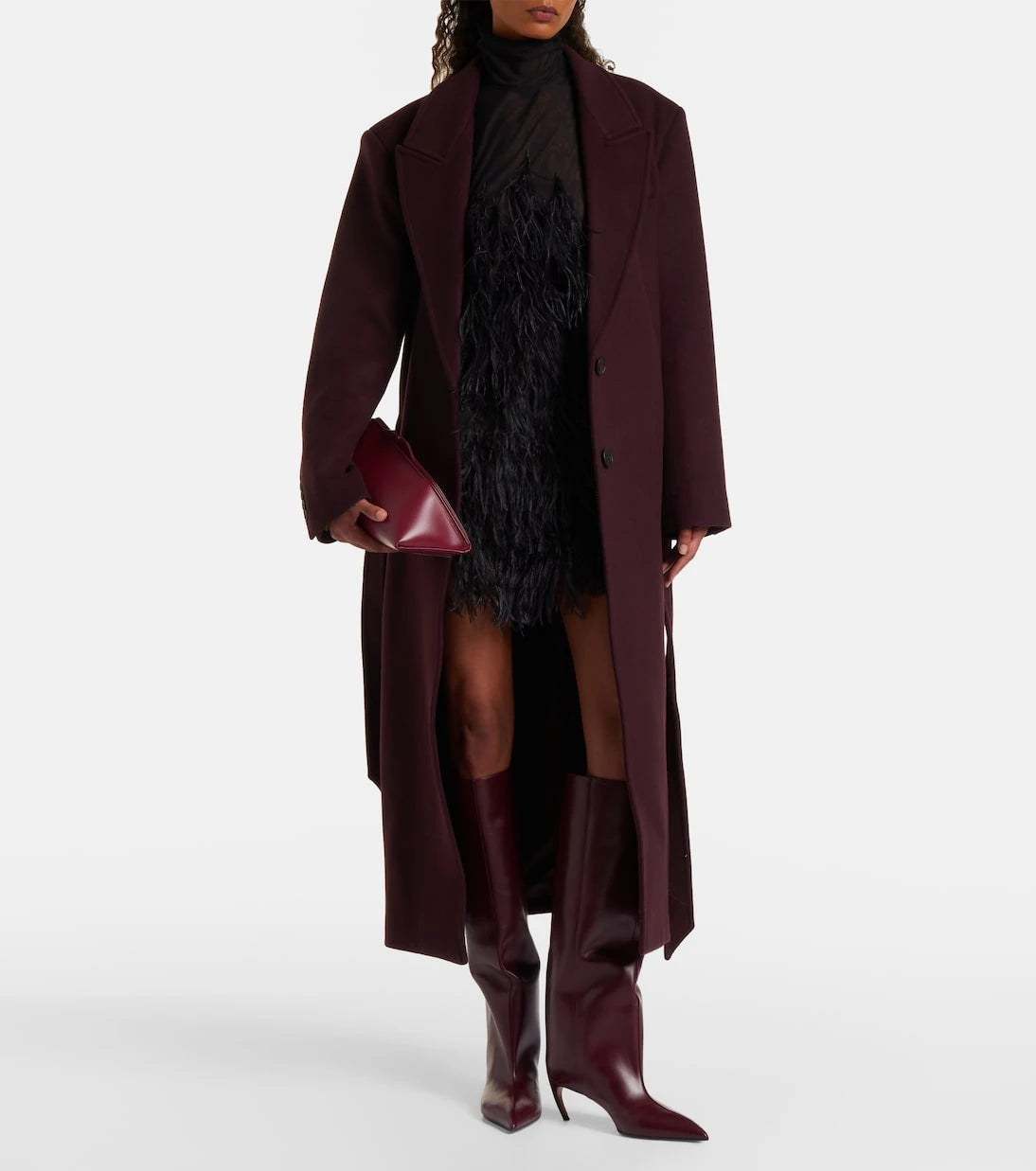 The Attico - Lea 90 leather knee-high boots