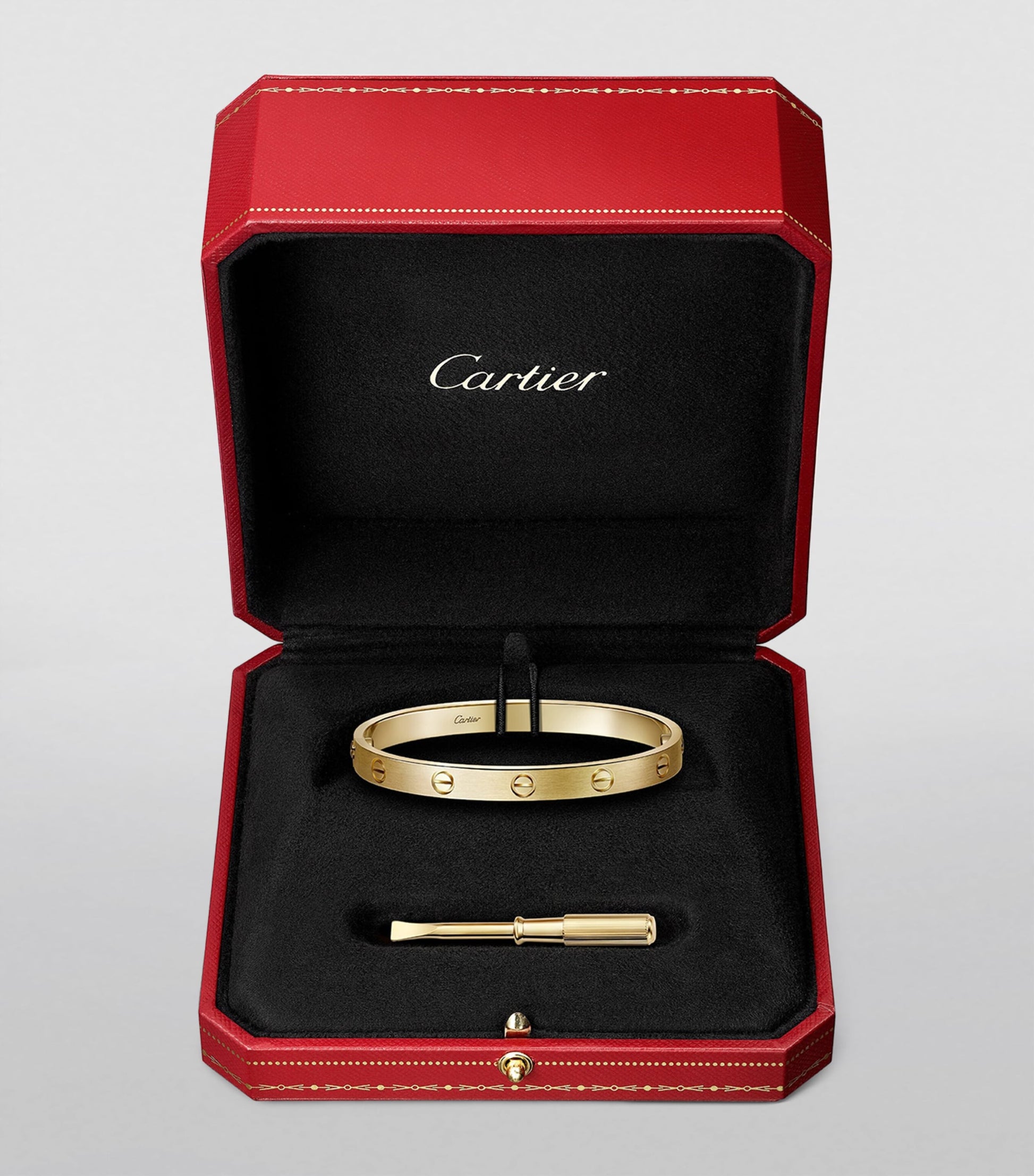 Cartier LOVE Classic Yellow Gold Bracelet - Brushed Finish