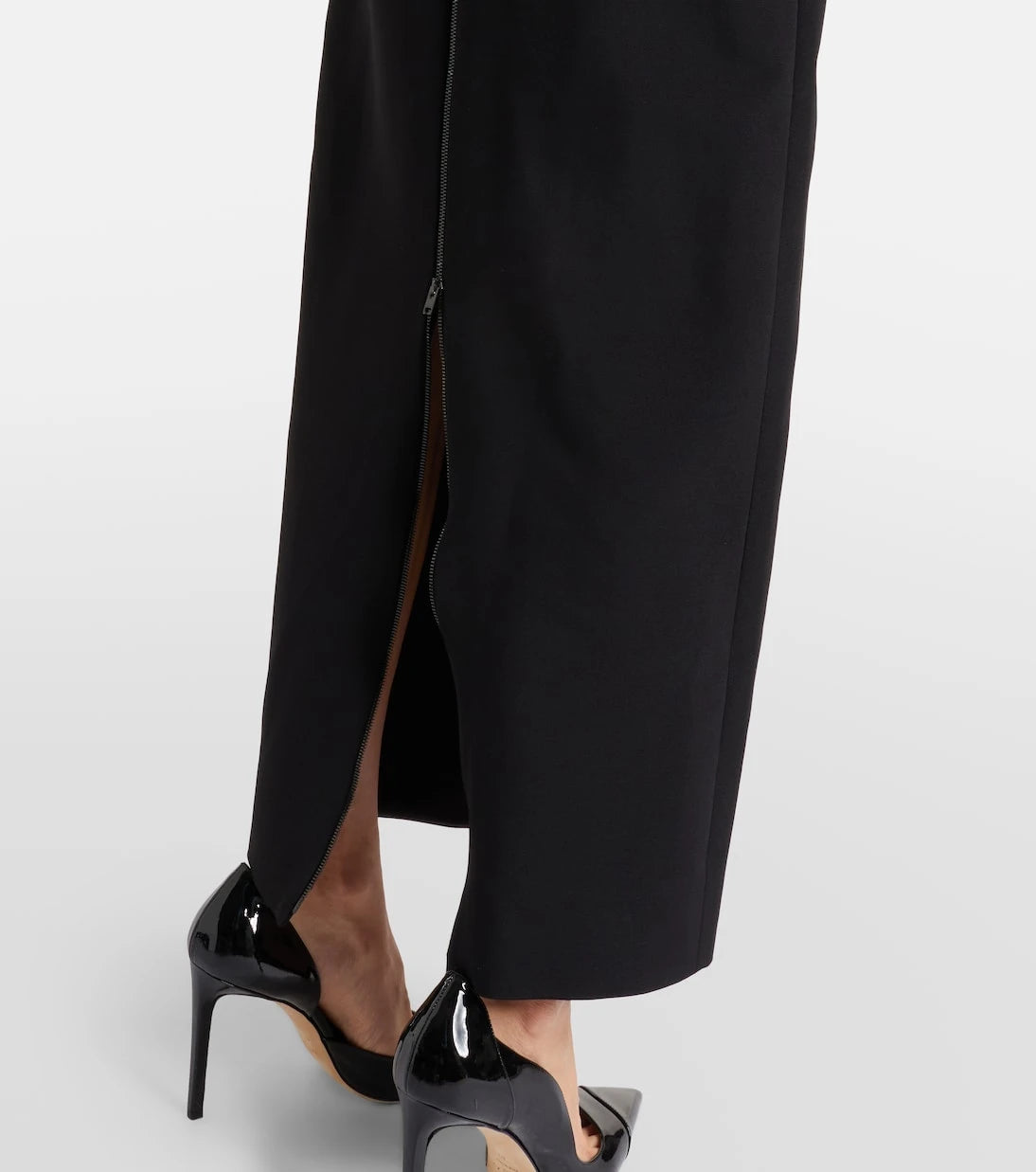 Balmain - Belted jersey gown