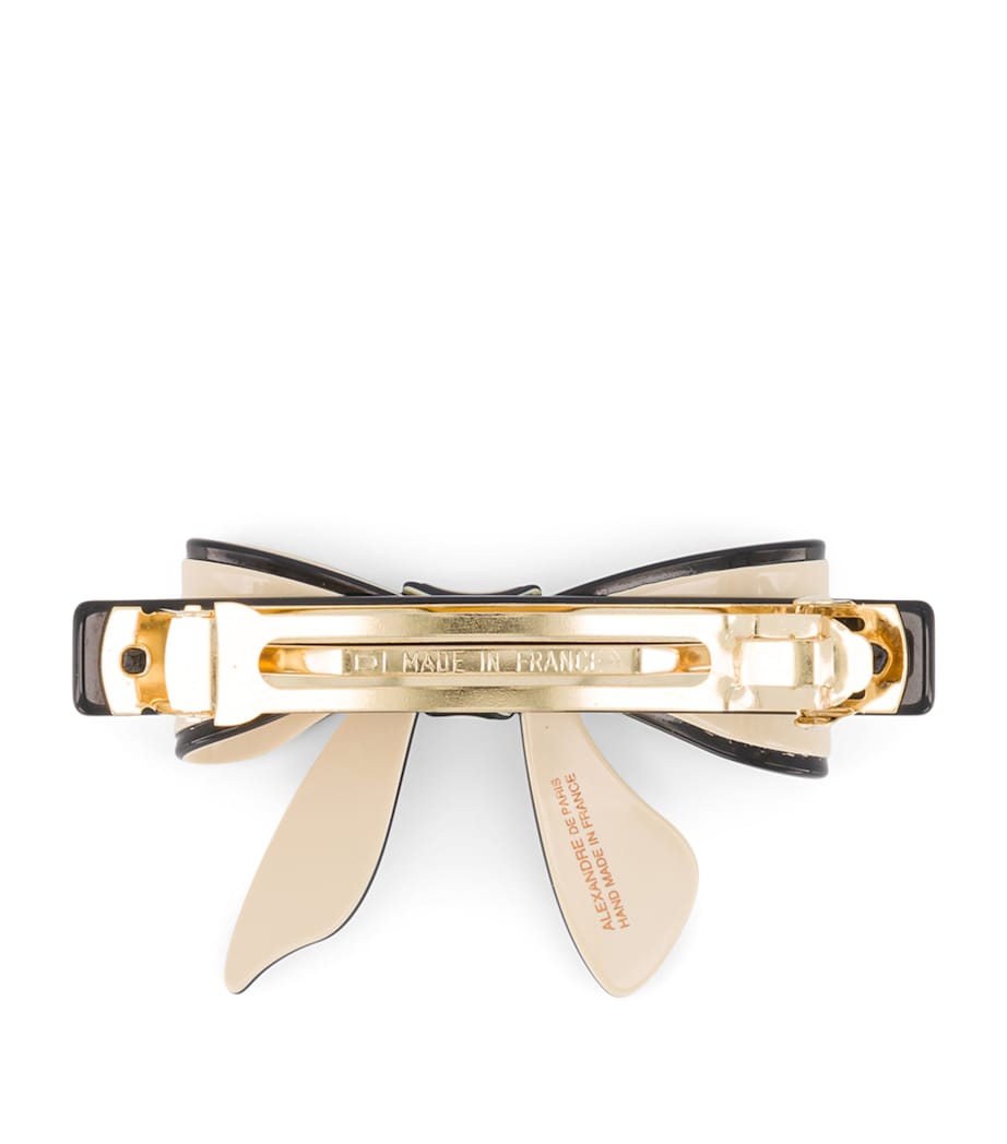 Alexandre de Paris Timeless Tenderly Bow Slide Hair Clip