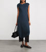 Pleats Please Issey Miyake Blue Flare Midi Dress