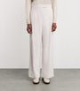 Eleventy White Cotton-Blend Corduroy Trousers