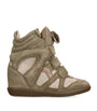 Brown Suede Bekett Wedge Sneakers 50