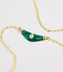 Yellow Gold, Diamond and Malachite Karma N*93 Necklace