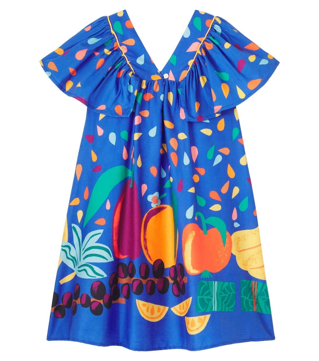 Fábula - Printed ruffled cotton dress