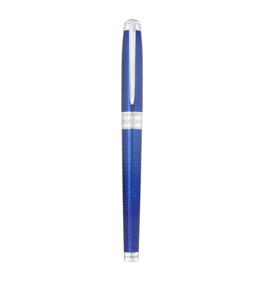 Gulf Stream Line D Eternity Rollerball Pen BLUE & PALLADIUM