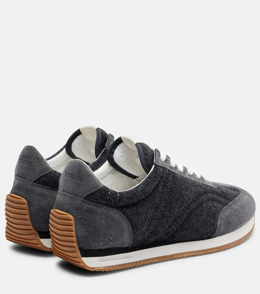 Toteme - Suede-trimmed sneakers