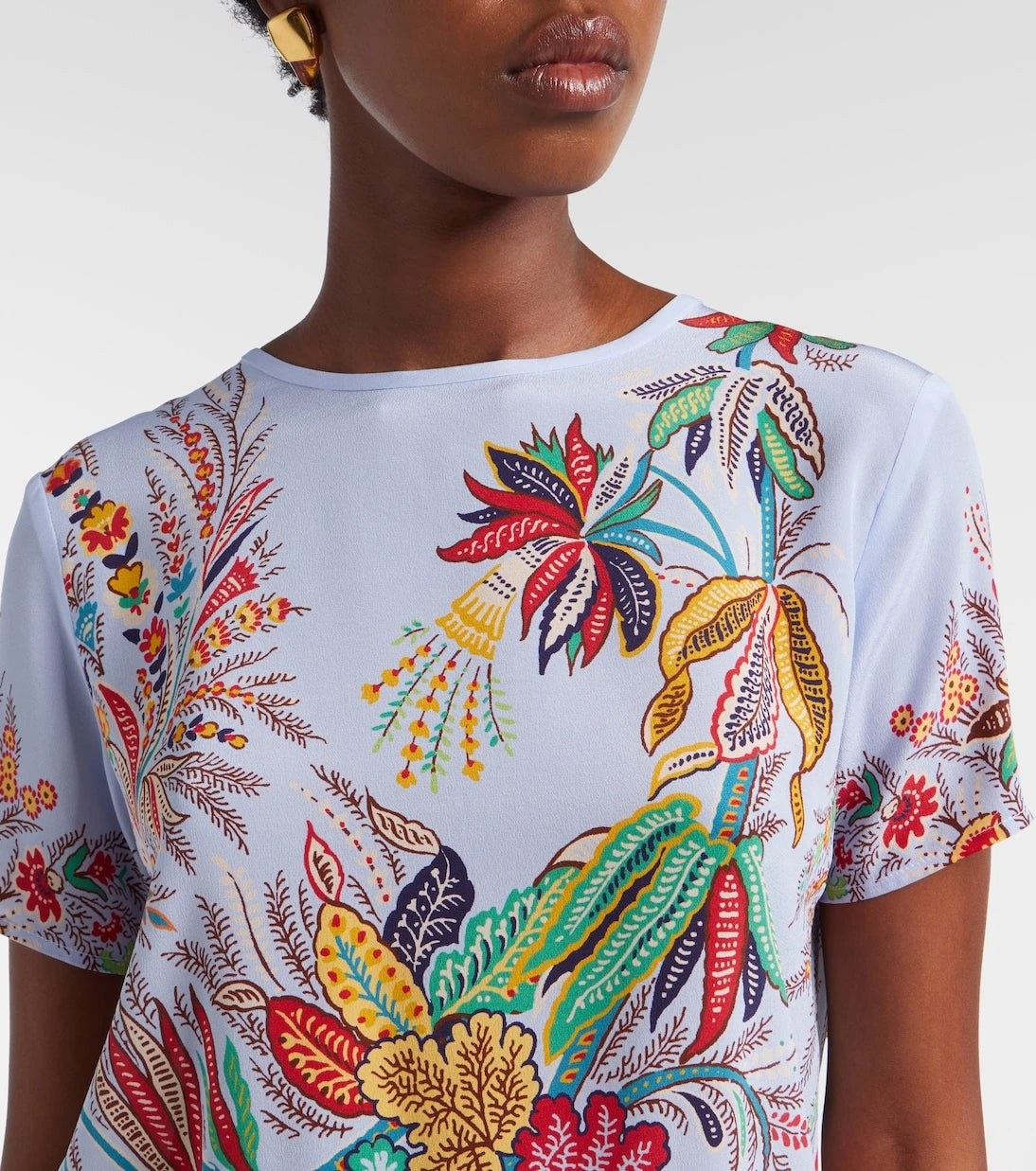 Etro - Paisley silk crêpe de chine top