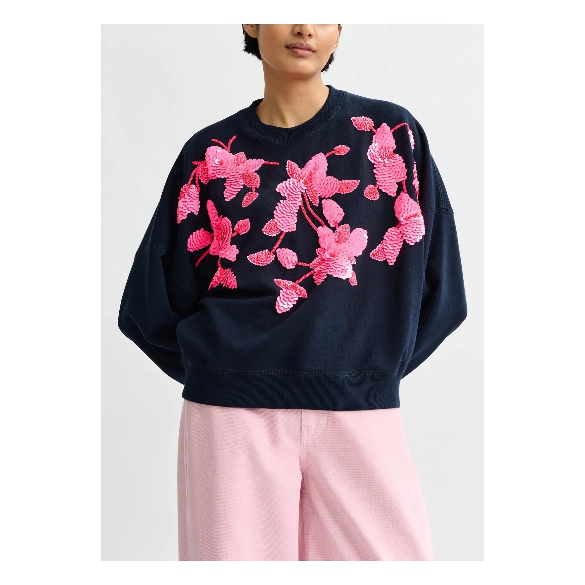 Essentiel Antwerp - Sweat Jaga Broderies | Navy blue