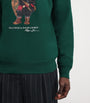 Green Cotton Holiday Bear Sweatshirt