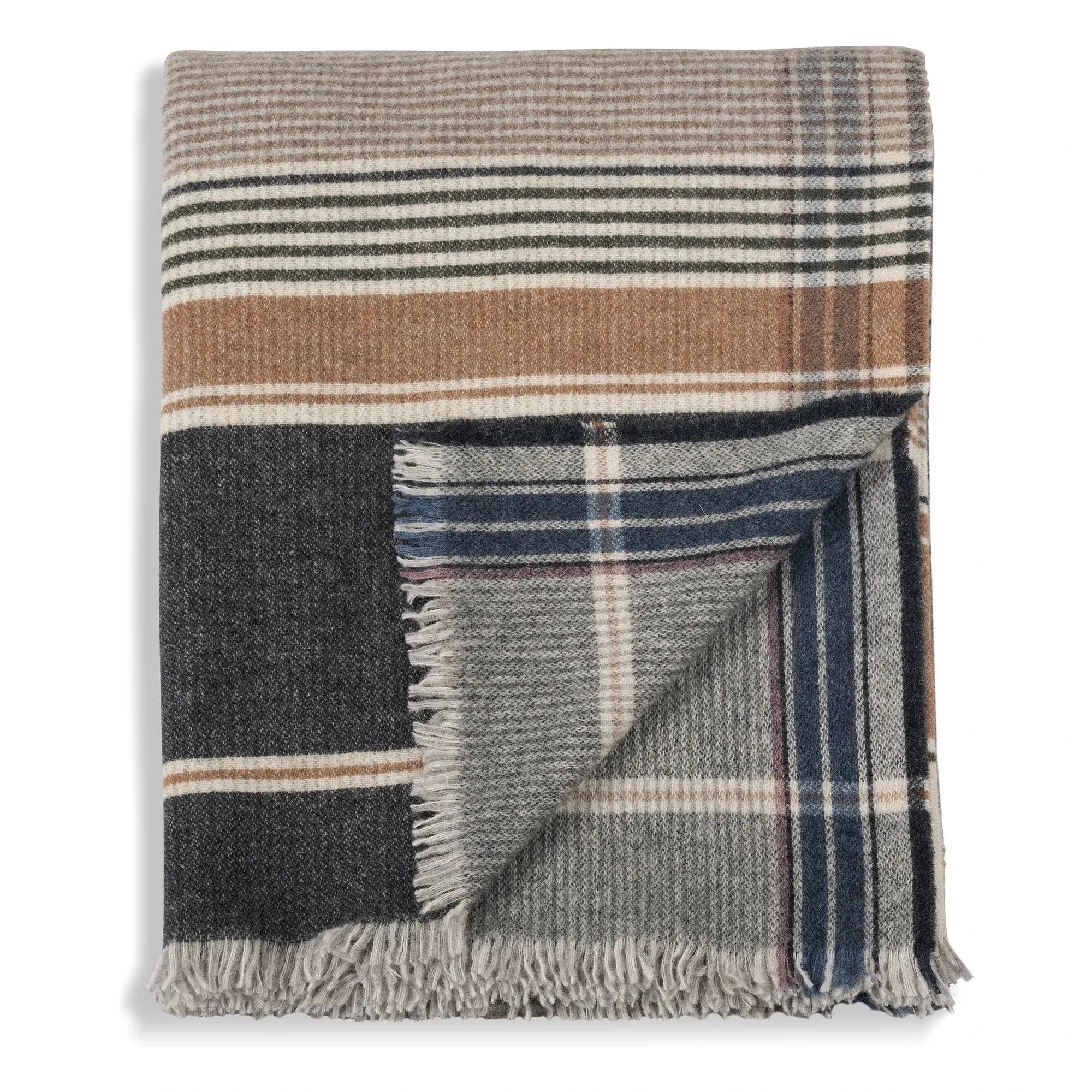 Le Monde Sauvage - Arya Grey wool and cashmere throw