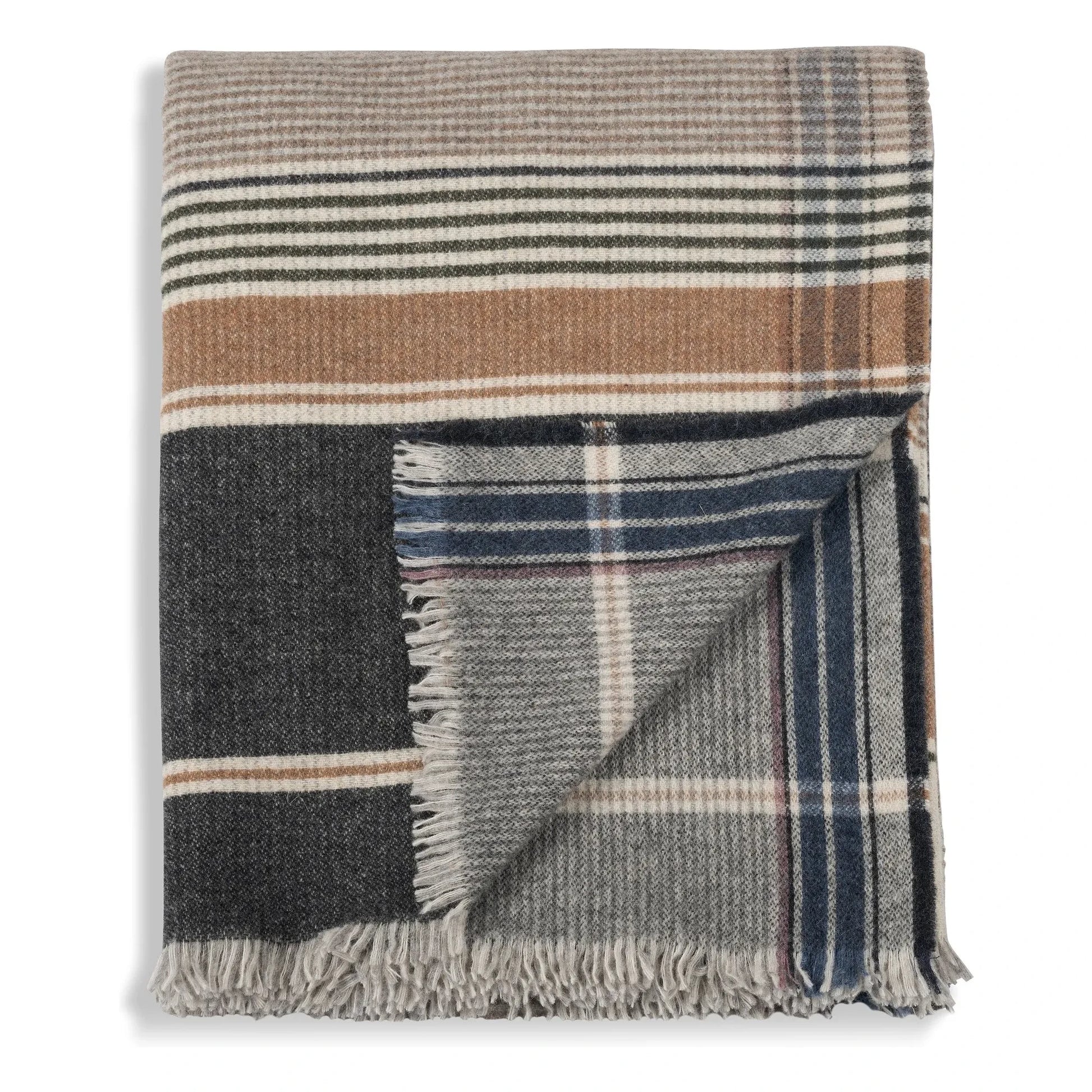 Le Monde Sauvage - Arya Grey wool and cashmere throw