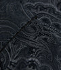 Silk-Lined Paisley Smoking Jacket NAVY