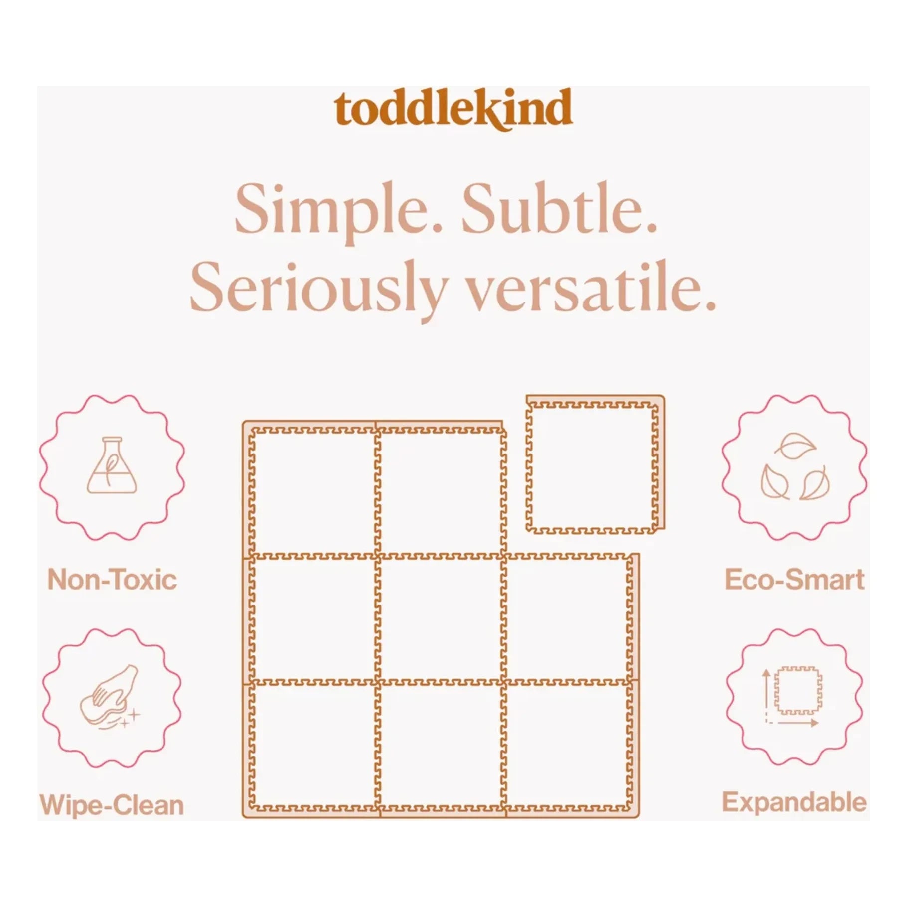 Toddlekind - Tulum modular playmat | Cream