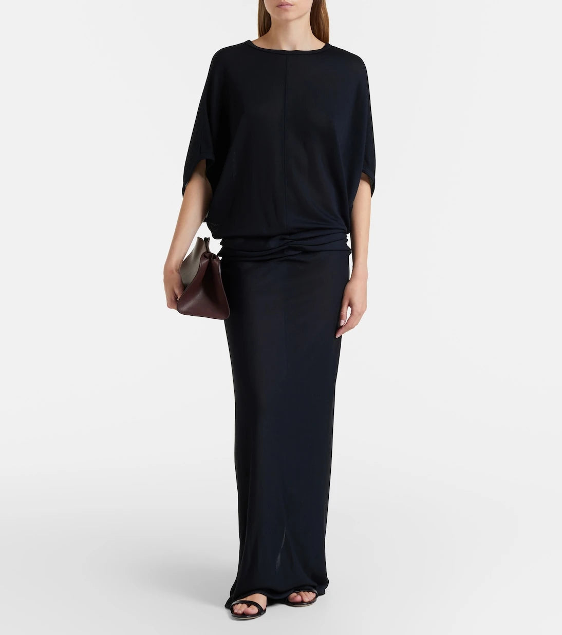The Row - Peggy Medium leather clutch